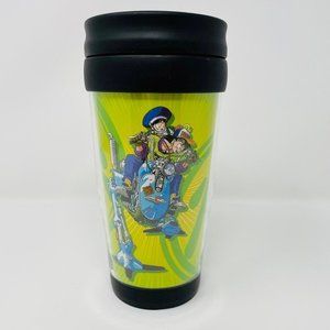Dragonball Z 6" Tumbler Goku Gohan removable black cover slide opening